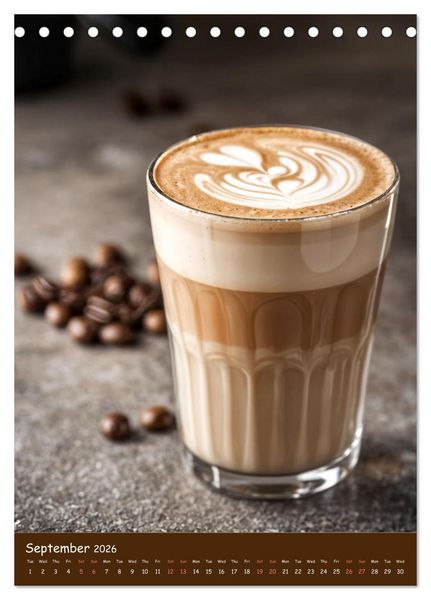 Produktbild: The Soul of Coffee - A Daily Ritual (Desk Calendar 2026 DIN A5 portrait), CALVENDO 12 Month DeskCalendar