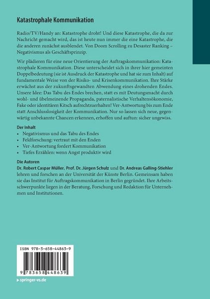 Produktbild: Katastrophale Kommunikation