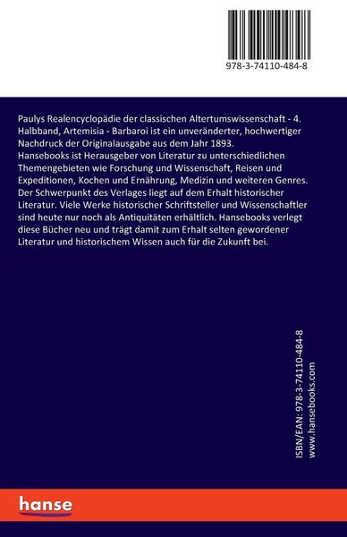 Produktbild: Paulys Realencyclop&auml;die der classischen Altertumswissenschaft