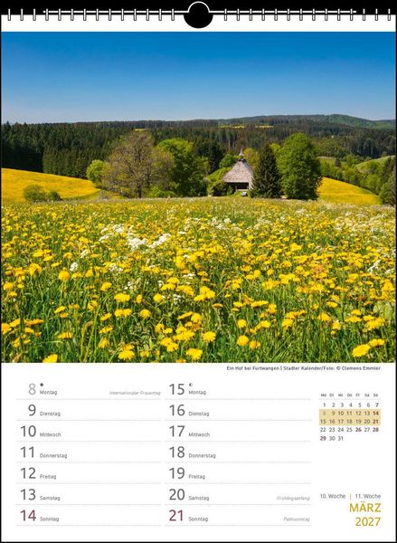 Produktbild: Zwei-Wochenplaner Schwarzwald 2027