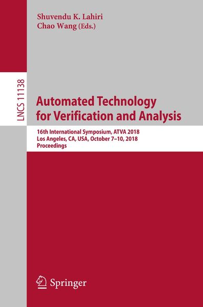 Produktbild: Automated Technology for Verification and Analysis