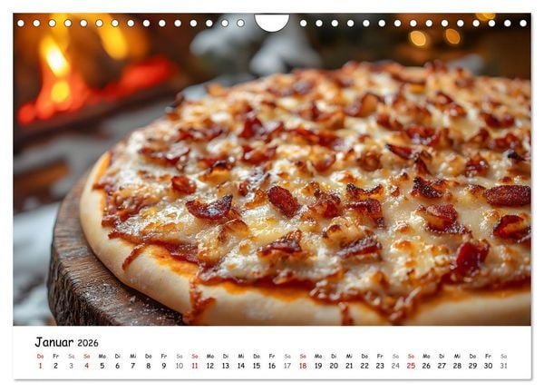 Produktbild: Pizza geht immer - Zu jeder Jahreszeit (Wandkalender 2026 DIN A4 quer), CALVENDO Monatskalender