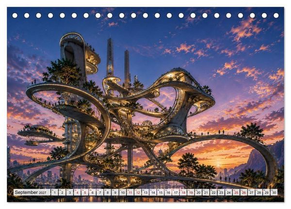 Produktbild: Traumwelten zwischen Zeit und Fantasie (Tischkalender 2027 DIN A5 quer), CALVENDO Monatskalender