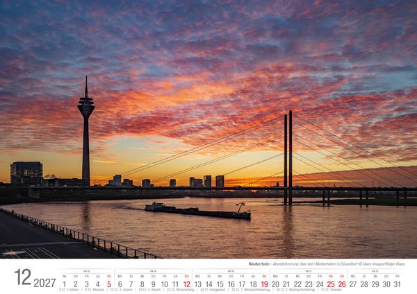 Produktbild: Niederrhein 2027 Bildkalender A3 Spiralbindung