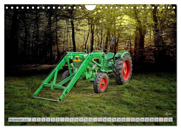 Produktbild: Geliebte Oldtimer Traktoren (Wandkalender 2026 DIN A4 quer), CALVENDO Monatskalender