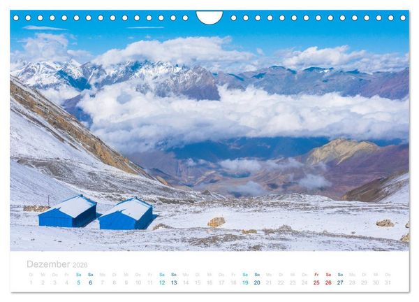 Produktbild: Abenteuer Himalaya - Fernwandern im Annapurna (Wandkalender 2026 DIN A4 quer), CALVENDO Monatskalender