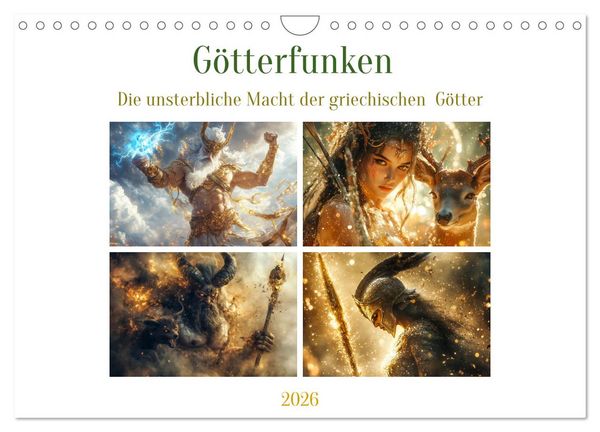 Produktbild: G&ouml;tterfunken (Wandkalender 2026 DIN A4 quer), CALVENDO Monatskalender
