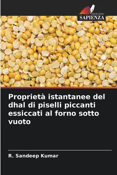 Produktbild: Propriet&agrave; istantanee del dhal di piselli piccanti essiccati al forno sotto vuoto
