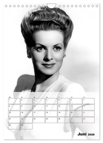 Produktbild: Filmstars der goldenen Leinwandjahre (Wandkalender 2026 DIN A4 hoch), CALVENDO Monatskalender