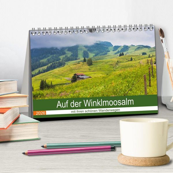 Produktbild: Auf der Winklmoosalm (Tischkalender 2026 DIN A5 quer), CALVENDO Monatskalender