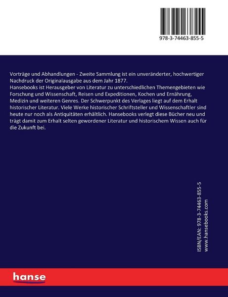Produktbild: Vortr&auml;ge und Abhandlungen