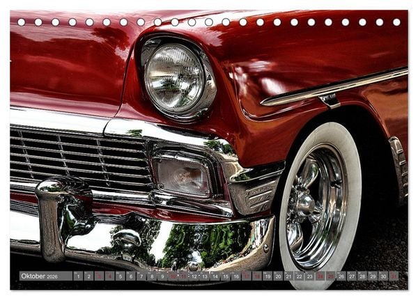 Produktbild: American Old Cars - Amerikanische Autolegenden (Tischkalender 2026 DIN A5 quer), CALVENDO Monatskalender