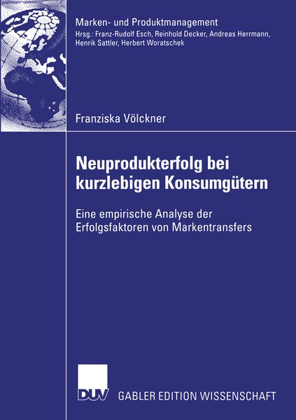 Produktbild: Neuprodukterfolg bei kurzlebigen Konsumg&uuml;tern
