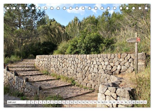 Produktbild: Mallorca GR 221. Weitwandern durch die Serra de Tramuntana (Tischkalender 2027 DIN A5 quer), CALVENDO Monatskalender