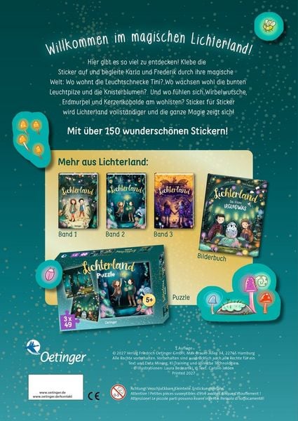 Produktbild: Lichterland. Magisches Stickerbuch