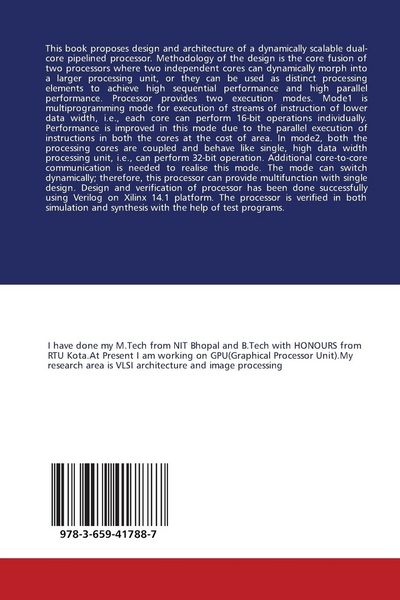 Produktbild: Dual Core RISC Processor with configurable hardware using VERILOG