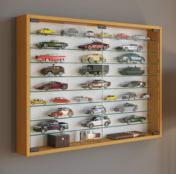 Produktbild: H&auml;ngevitrine Wandvitrine Sammel Deko Mandosa XXL