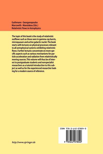 Produktbild: Relativistic Flows in Astrophysics
