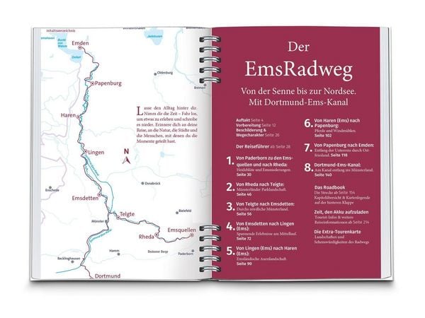 Produktbild: KOMPASS Radreisef&uuml;hrer EmsRadweg