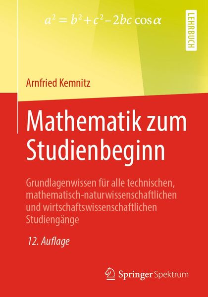 Produktbild: Mathematik zum Studienbeginn