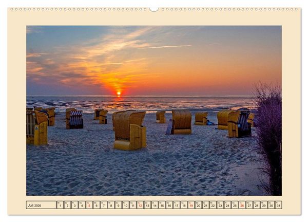Produktbild: Norddeutsches Meerleuchten (Wandkalender 2026 DIN A2 quer), CALVENDO Monatskalender
