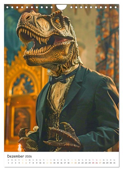 Produktbild: Tyrannosaurus Rex - Kleine Arme, gro&szlig;e Abenteuer (Wandkalender 2026 DIN A4 hoch), CALVENDO Monatskalender
