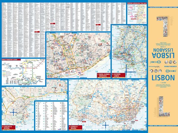 Produktbild: Lisbon, Lissabon, Borch Map