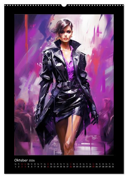 Produktbild: Cat Walk. Paintings (hochwertiger Premium Wandkalender 2026 DIN A2 hoch), Kunstdruck in Hochglanz