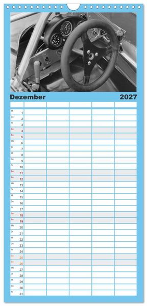 Produktbild: Familienplaner 2027 - Formel, Rennen, Boxengasse 1971-&acute;83 mit 5 Spalten (Wandkalender, 21 x 45 cm) CALVENDO