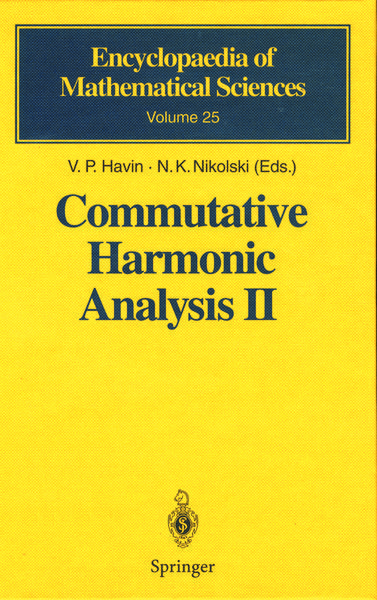 Produktbild: Commutative Harmonic Analysis II