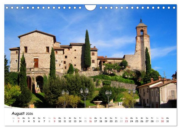 Produktbild: Franziskusweg - Camino di Assisi (Wandkalender 2026 DIN A4 quer), CALVENDO Monatskalender