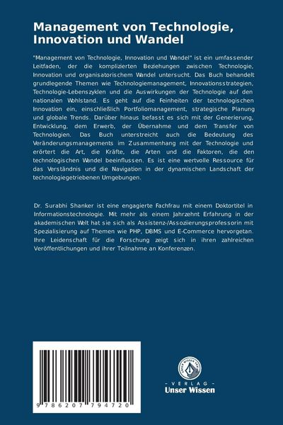 Produktbild: Management von Technologie, Innovation und Wandel
