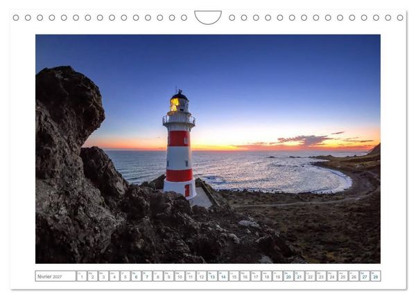 Produktbild: Phares de Nouvelle-Z&eacute;lande (Calendrier mural 2027 DIN A4 vertical), CALVENDO calendrier mensuel