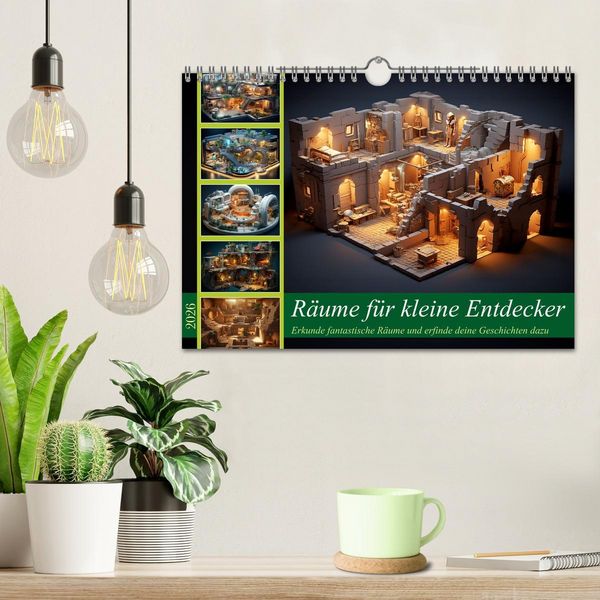 Produktbild: R&auml;ume f&uuml;r kleine Entdecker (Wandkalender 2026 DIN A4 quer), CALVENDO Monatskalender