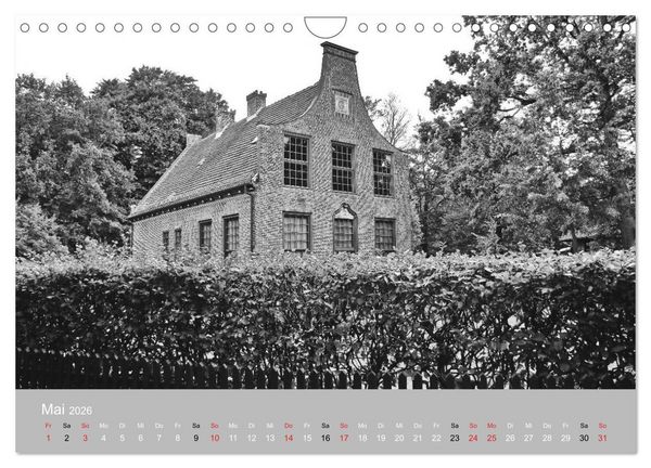 Produktbild: Potsdam schwarz auf wei&szlig; (Wandkalender 2026 DIN A4 quer), CALVENDO Monatskalender