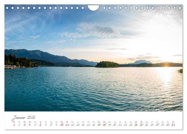 Produktbild: Der wundersch&ouml;ne Faaker See in K&auml;rnten (Wandkalender 2026 DIN A4 quer), CALVENDO Monatskalender