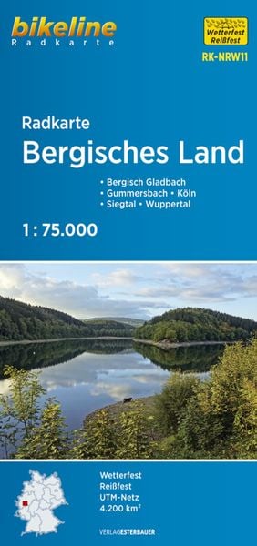 Radkarte Bergisches Land (RK-NRW11), Sonstige von , Esterbauer, 978-3-85000-861-7