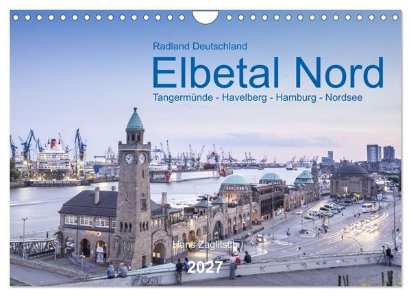 Produktbild: Elbetal Nord - Radland Deutschland (Wandkalender 2027 DIN A4 quer), CALVENDO Monatskalender