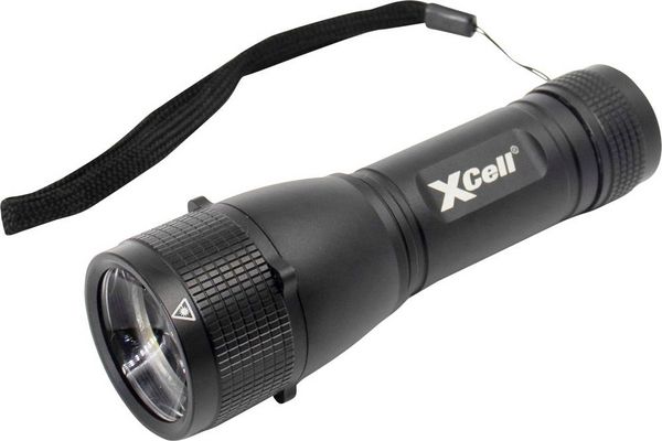 Produktbild: XCell 146362 146362 LED Taschenlampe mit Handschlaufe, mit Holster, mit Stroboskopmodus batteriebetrieben 500 lm 7 h 179 g
