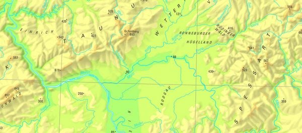 Produktbild: Deutschland 1: 1 000 000 topograph. u. phys. Kte