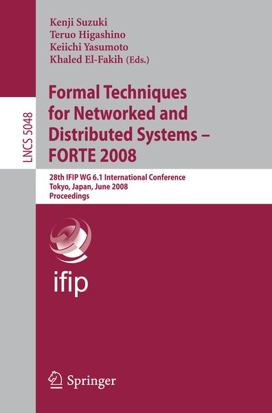 Produktbild: Formal Techniques for Networked and Distributed Systems &ndash; FORTE 2008
