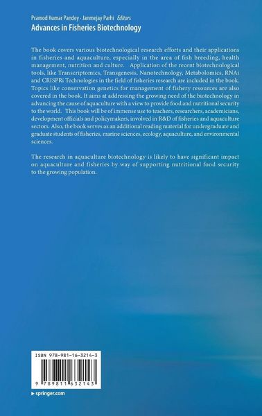 Produktbild: Advances in Fisheries Biotechnology