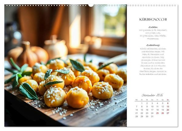 Produktbild: K&uuml;rbiszeit - Ein Jahr voller Rezepte und Inspirationen (Wandkalender 2026 DIN A2 quer), CALVENDO Monatskalender