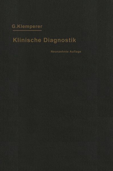 Produktbild: Grundriss der Klinischen Diagnostik