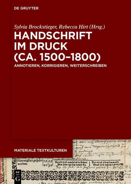 Produktbild: Handschrift im Druck (ca. 1500-1800)
