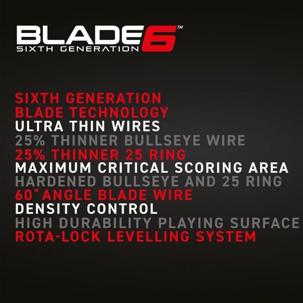 Produktbild: Winmau 3033 - Dartboard Blade 6, Dartscheibe