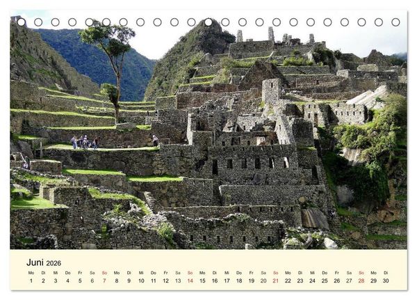 Produktbild: Im Land der Inka (Tischkalender 2026 DIN A5 quer), CALVENDO Monatskalender