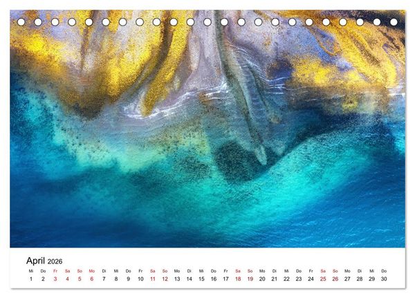 Produktbild: Island Luftaufnahmen (Tischkalender 2026 DIN A5 quer), CALVENDO Monatskalender