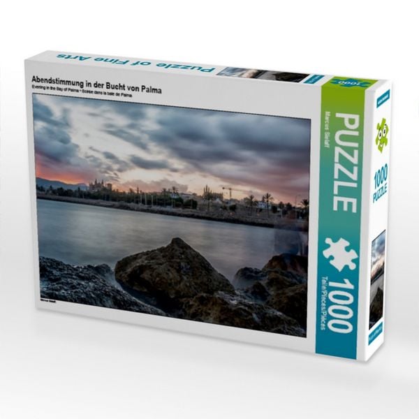Produktbild: CALVENDO Puzzle Abendstimmung in der Bucht von Palma 1000 Teile Puzzle quer | 1000 Teile Lege-Gr&ouml;&szlig;e 64 &times; 48 cm Foto-Puzzle f&uuml;r gl&uuml;ckliche Stunden