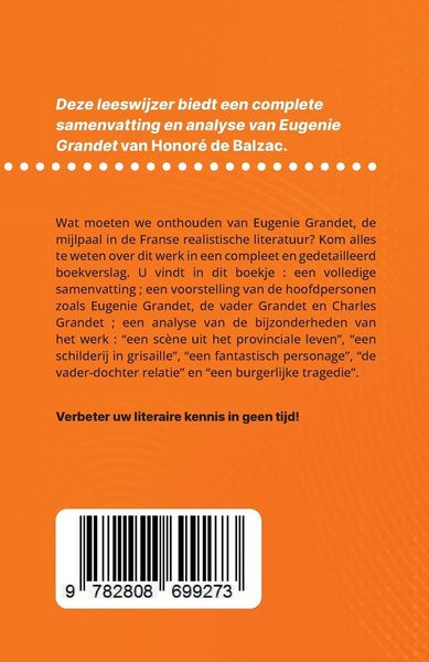 Produktbild: Eug&eacute;nie Grandet van Honor&eacute; de Balzac (Boekanalyse)